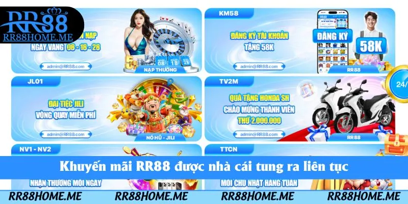 Chính Sách Khuyến Mãi RR88 – Nhận Quà Lớn Mỗi Ngày 1 Khuyến mãi RR88 được nhà cái tung ra liên tục