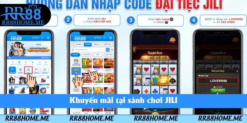 Chính Sách Khuyến Mãi RR88 – Nhận Quà Lớn Mỗi Ngày 4 Khuyến mãi tại sảnh chơi JILI