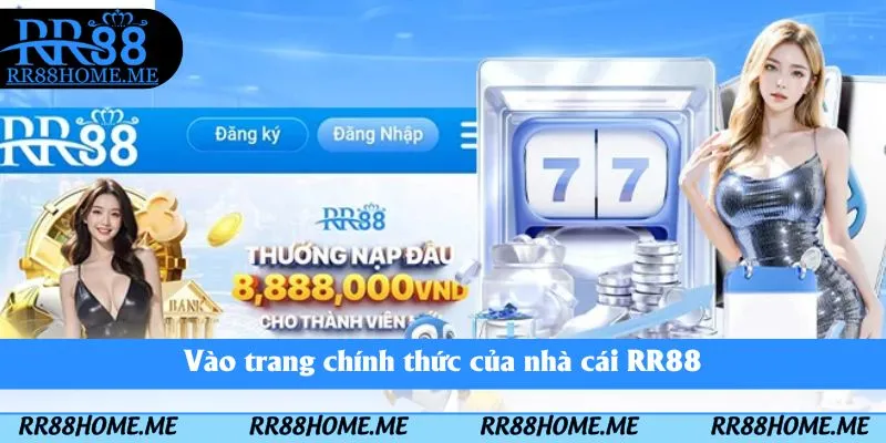 Hướng Dẫn Đăng Ký RR88 – Tạo Tài Khoản RR88 2 Vào trang chính thức của nhà cái RR88